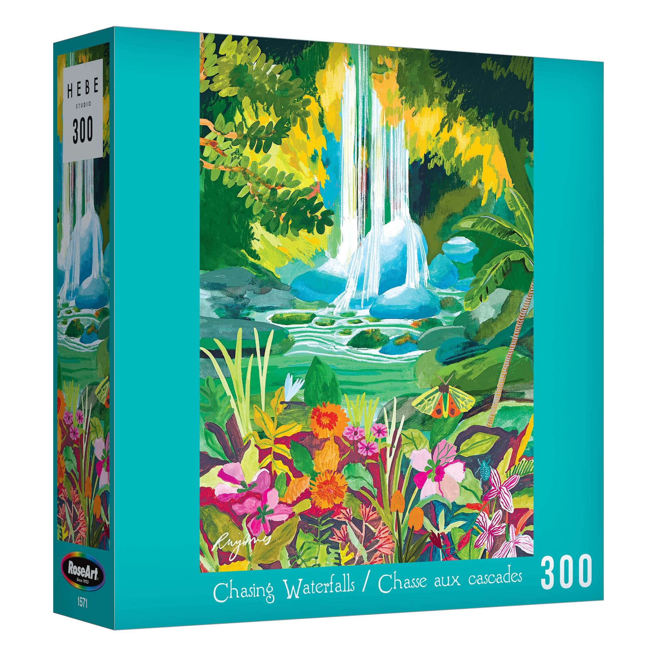 RoseArt-Hebe Studio-Chasing Waterfalls 300-Piece Jigsaw Puzzle