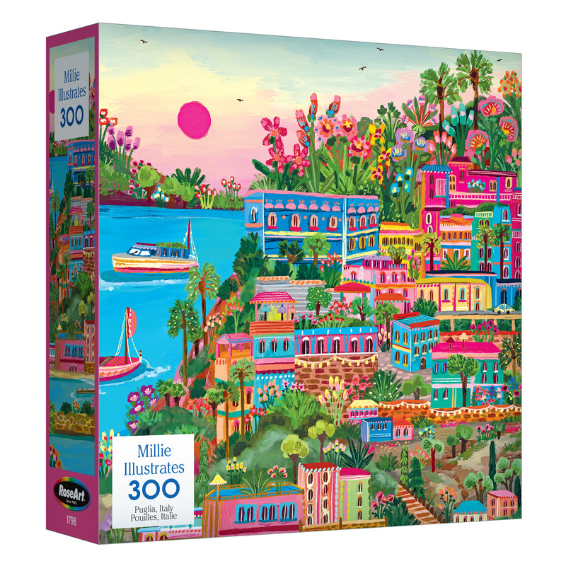 RoseArt-Millie Illustrates-Puglia, Italy-300 Piece Jigsaw Puzzle