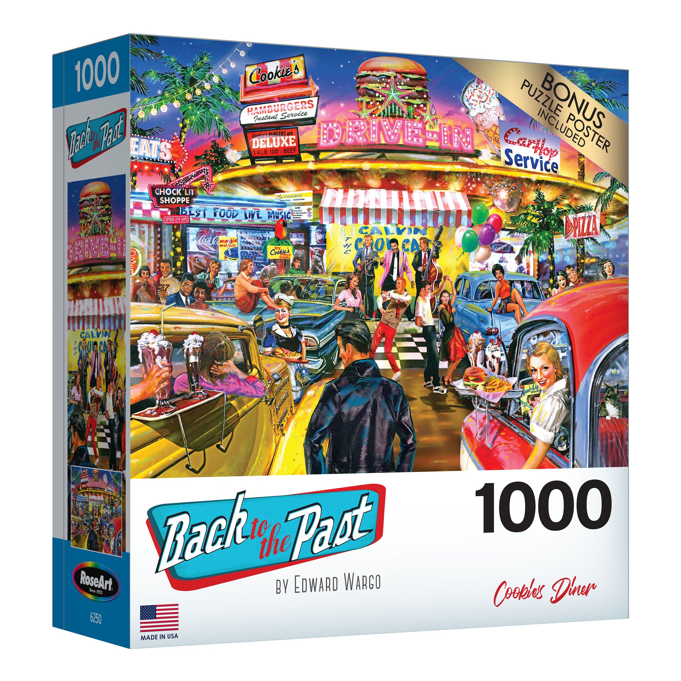 RoseArt - Back to the Past - Cookie's Diner - 1000 Piece Jigsaw