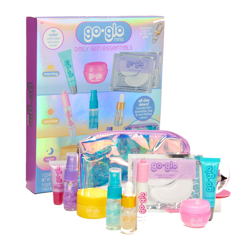 Go Glo Skin Essentials Tween Skincare & Spa Set for Kids, Self Care Beauty Kit, Ages 8+