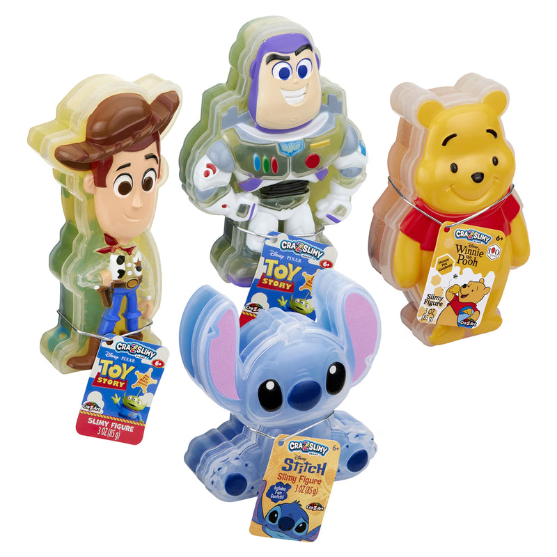 Cra-Z-Slimy Disney Premade Slime with Collectible Character Container, 3 oz, Style May Vary