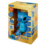 Boxed Disney Stitch remote-controlled interactive robot toy by Lexibook, featuring voice recognition, music, stories, and trivia for children ages 5 and up.