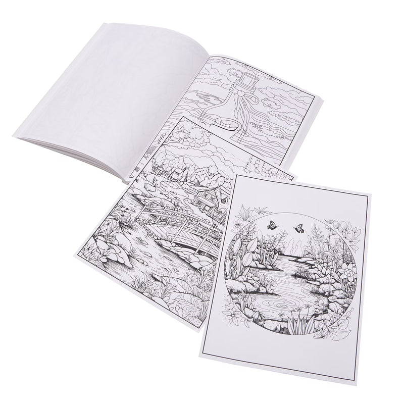 Timeless Creations Peace of Mind Adult Coloring Book, 48 Pages