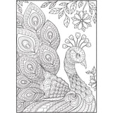 Cra-Z-Art Timeless Creations Feathered Friends Bird Adult Coloring Book, 64 Designs