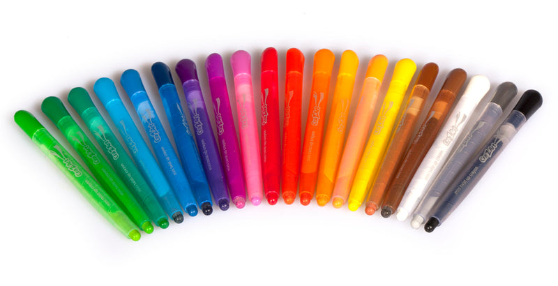Cra-Z-Art Mini Twist-Up Crayons – 20 Count, No Sharpening, Mess-Free Coloring, Non-Toxic for Kids