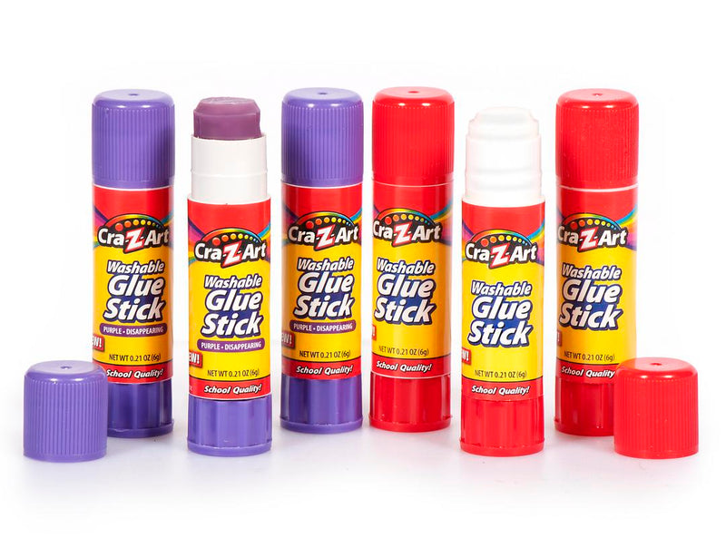 Cra-Z-Art Washable Glue Sticks - 6 Count