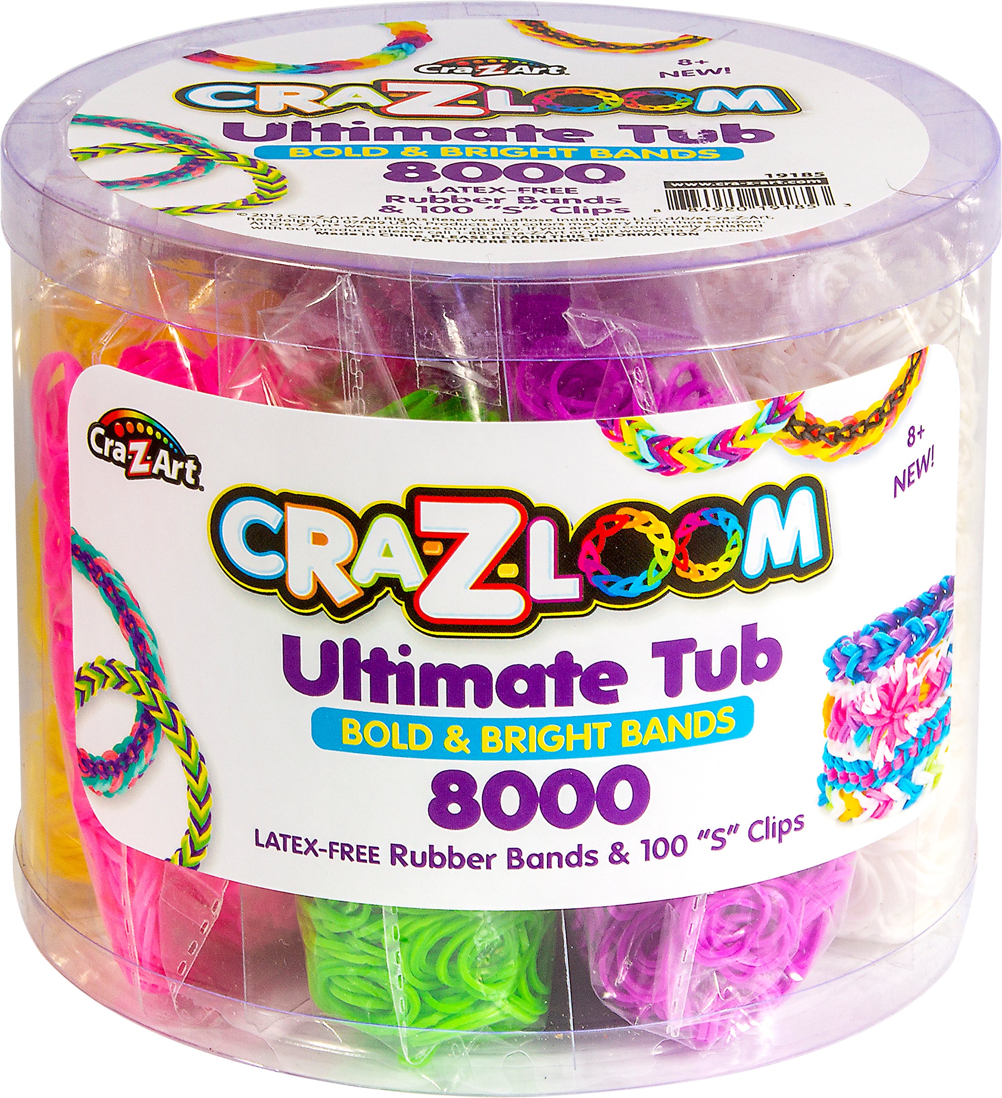 Cra-Z-Loom Ultimate Tub of Bands 8000 Pieces – Cra-Z-Art