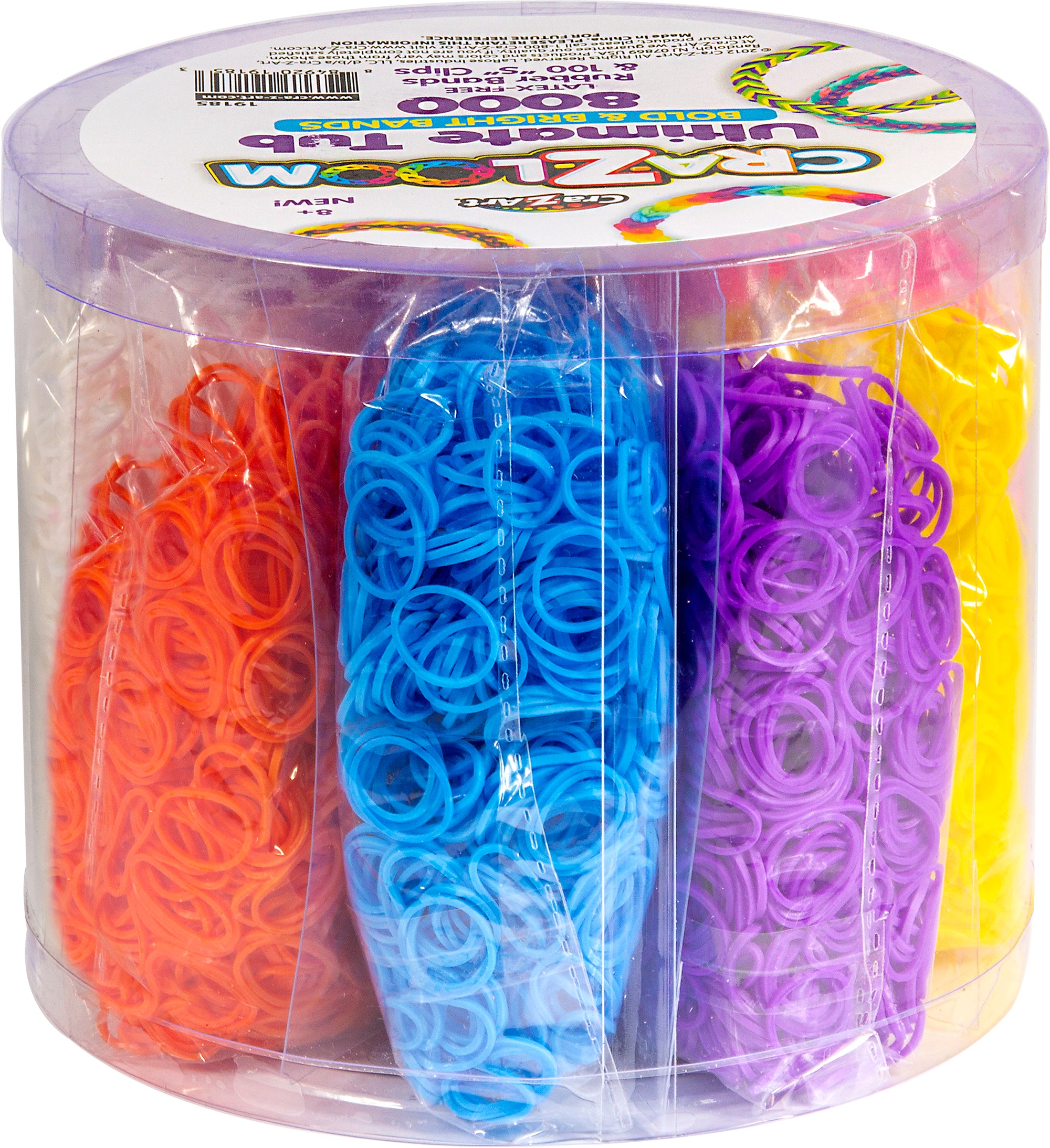 Cra-Z-Loom Ultimate Tub of Bands 8000 Pieces – Cra-Z-Art