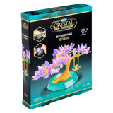 The Crystal Gem Creations Blossoming Bonsai kit captivates with its enchanting tree and swing design. Ideal for ages 8+, it contains over 140 pieces to spark creativity and imagination.