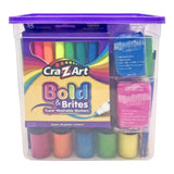Cra-Z-Art Neon Brights Activity Tub Kids Art Set, 96+ Pieces, Ages 4+