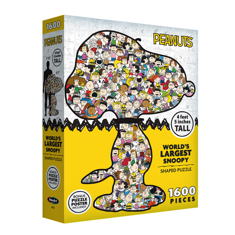 RoseArt-Peanuts-World's Largest Snoopy-1600 Piece Jigsaw Puzzle