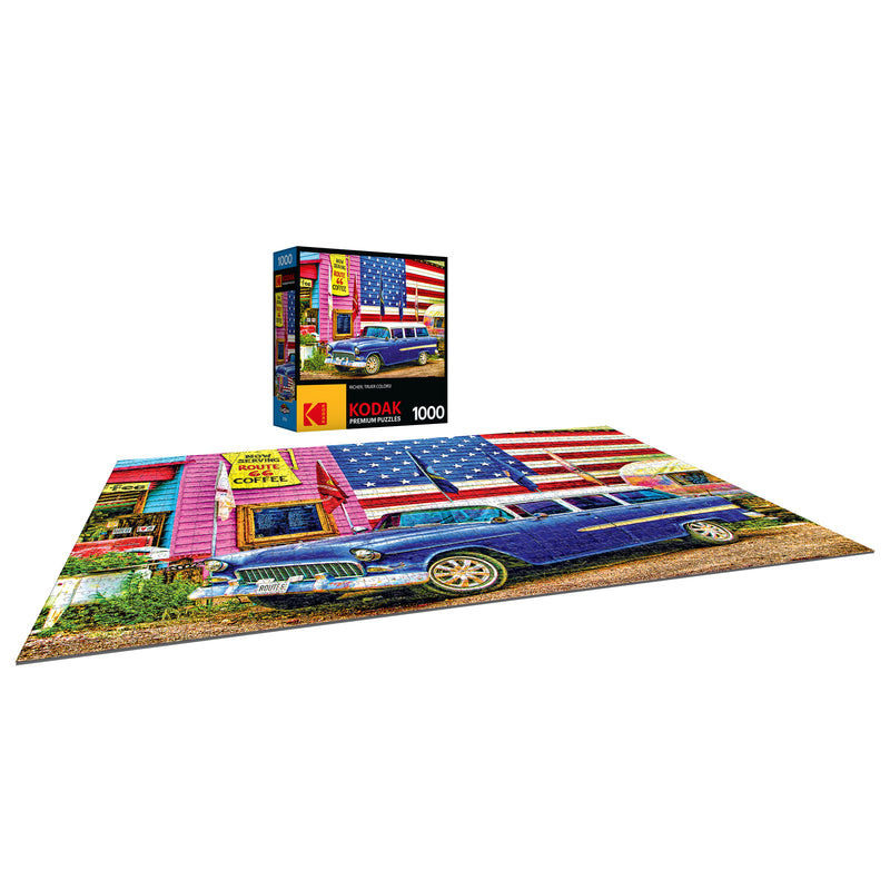 RoseArt - Kodak Premium - Route 66 - Puzzle de 1000 pièces