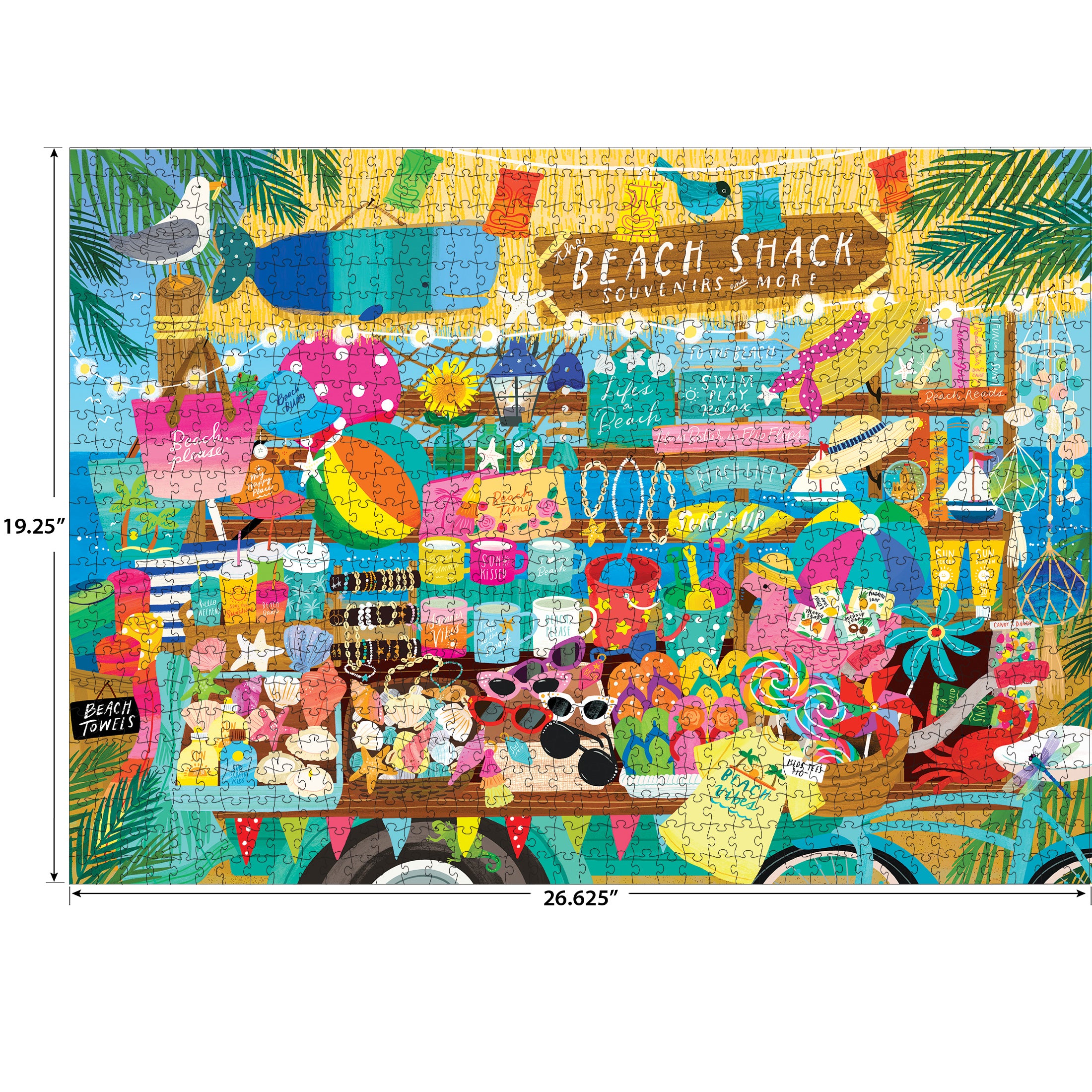 RoseArt-Seek & Find-Beach Souvenir Shop 1000-Piece Jigsaw Puzzle