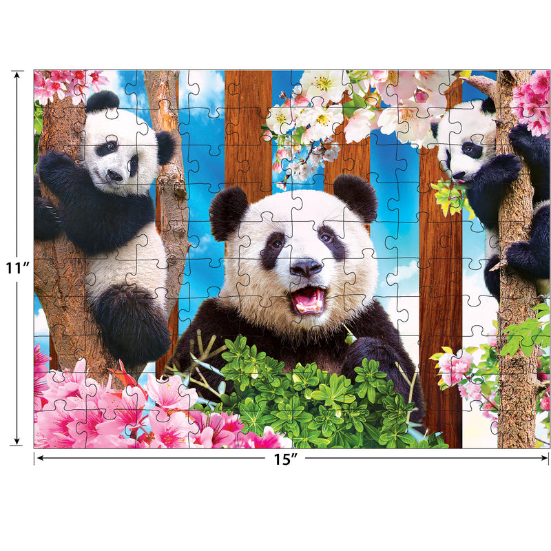 RoseArt - Kodak Premium - Panda Playtime - 100 Piece Jigsaw Puzzle