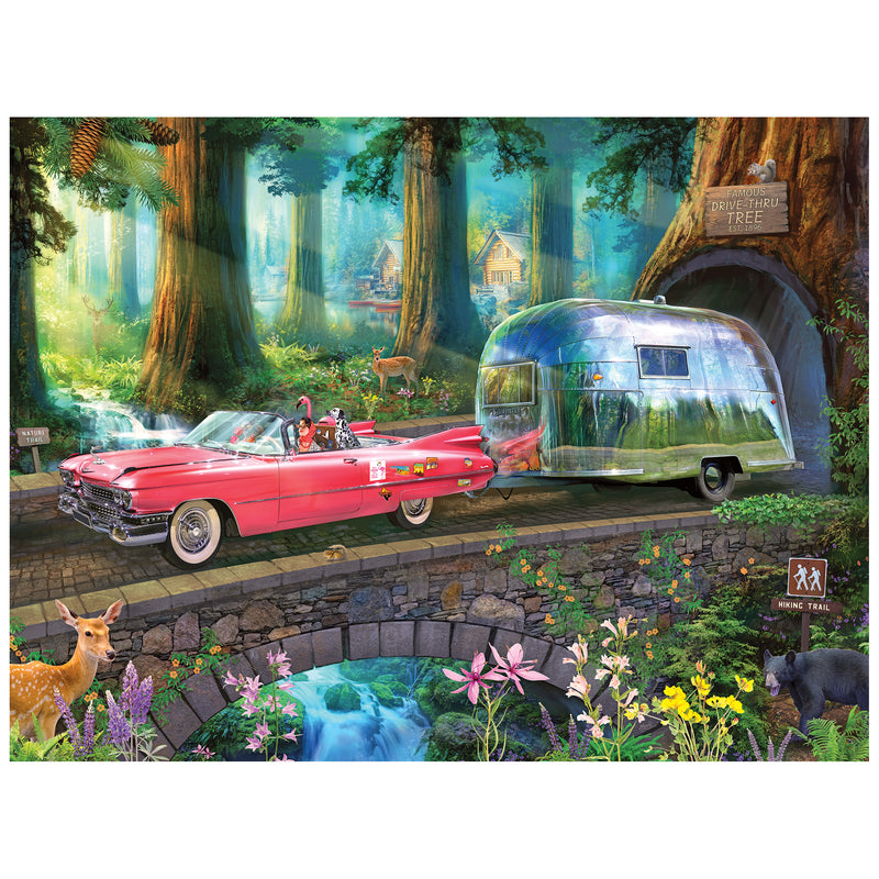 RoseArt-Airstream Redwoods Sequoias Forest-500 Piece Jigsaw Puzzle