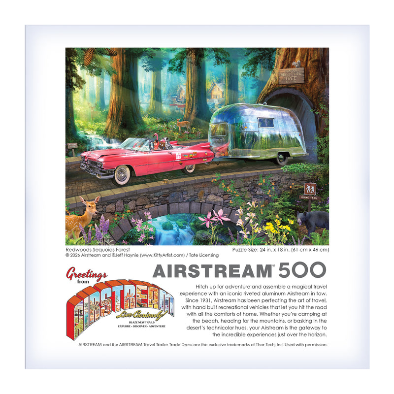 RoseArt-Airstream Redwoods Sequoias Forest-500 Piece Jigsaw Puzzle