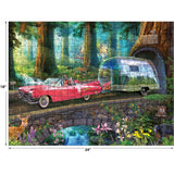 RoseArt-Airstream Redwoods Sequoias Forest-500 Piece Jigsaw Puzzle