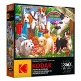 RoseArt - Kodak Premium - Chiots en pique-nique - Casse-tête de 350 pièces