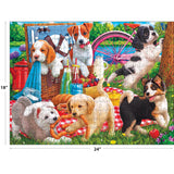 RoseArt - Kodak Premium - Chiots en pique-nique - Casse-tête de 350 pièces