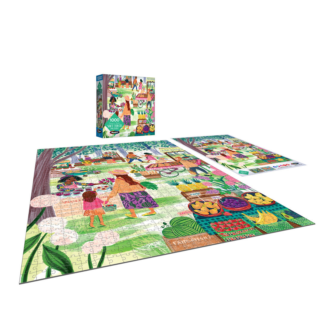 RoseArt-Soft Touch-Farmer's Market-1000 Piece Jigsaw Puzzle – Cra