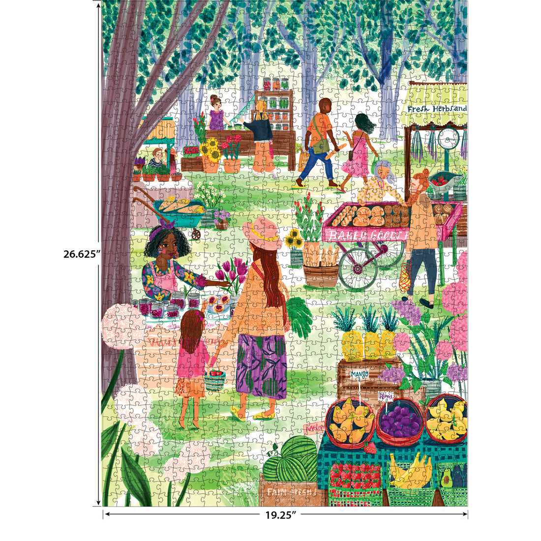 RoseArt-Soft Touch-Farmer's Market-1000 Piece Jigsaw Puzzle – Cra
