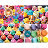 RoseArt - Ensemble de puzzles multi-paquets format collation - Passionné de cuisine - 4 puzzles de 100 pièces