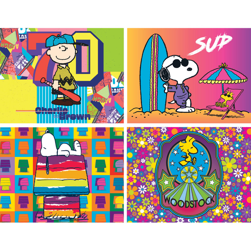 RoseArt - Lot de puzzles en format mini - Peanuts - 4 puzzles de 100 pièces (Copie)