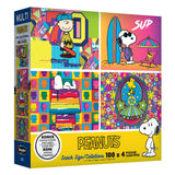 RoseArt - Lot de puzzles en format mini - Peanuts - 4 puzzles de 100 pièces (Copie)