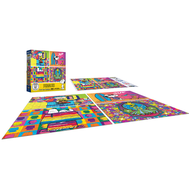 RoseArt - Lot de puzzles en format mini - Peanuts - 4 puzzles de 100 pièces (Copie)