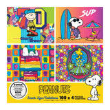 RoseArt - Lot de puzzles en format mini - Peanuts - 4 puzzles de 100 pièces (Copie)
