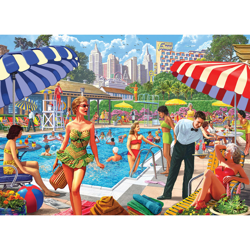 RoseArt-Kodak Premium-Club Pool-1000 Piece Jigsaw Puzzle