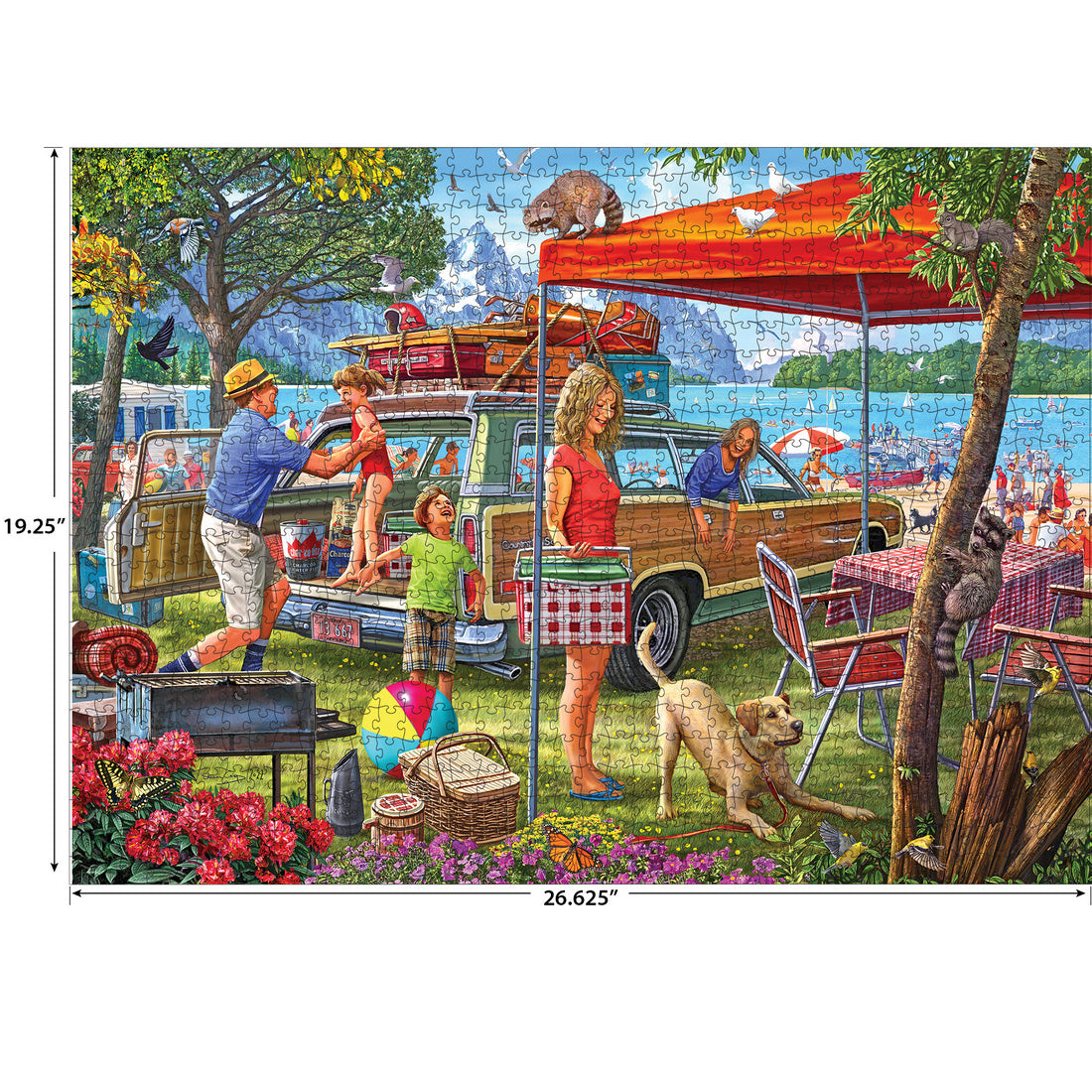 RoseArt-Kodak Premium-Family Beach Vacation-1000 Piece Jigsaw