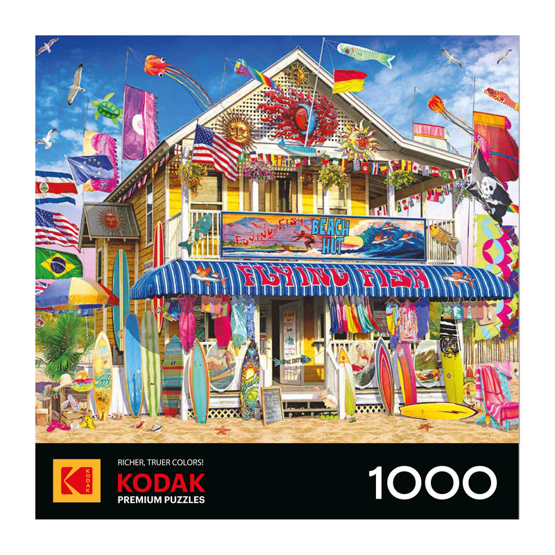 Roseart - Kodak Premium - Cabane de Surf - Puzzle de 1000 pièces