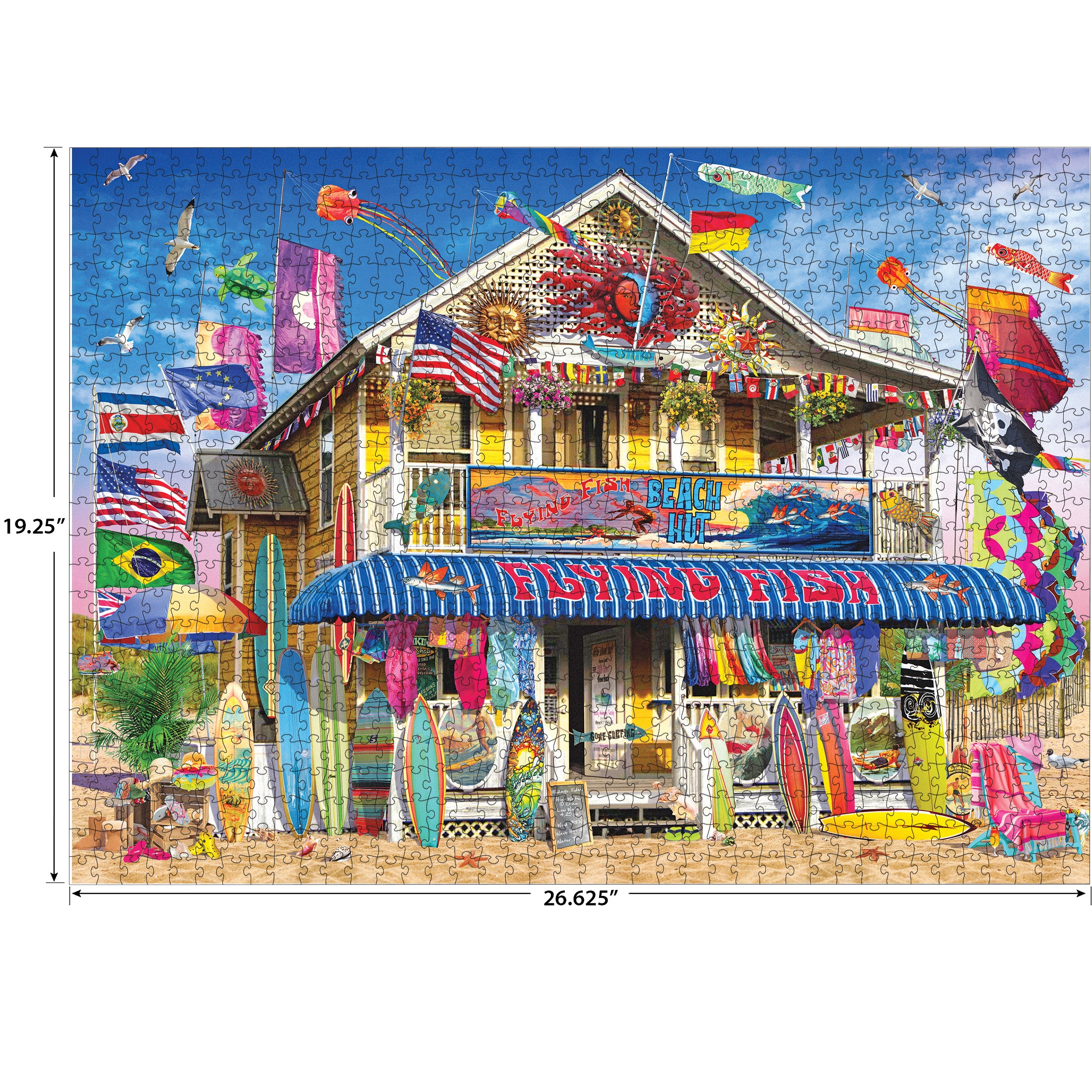 RoseArt Kodak Premium Surf Shack 1000-Piece Jigsaw Puzzle – Cra-Z-Art