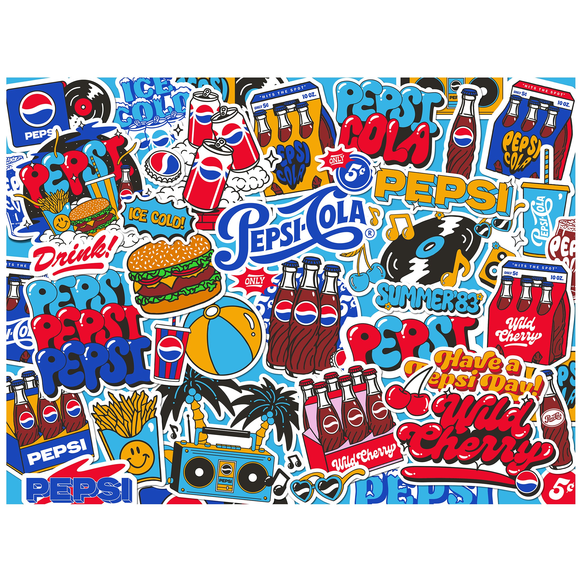 RoseArt Snack Assortment Pepsi Cola 500-Piece Jigsaw Puzzle – Cra