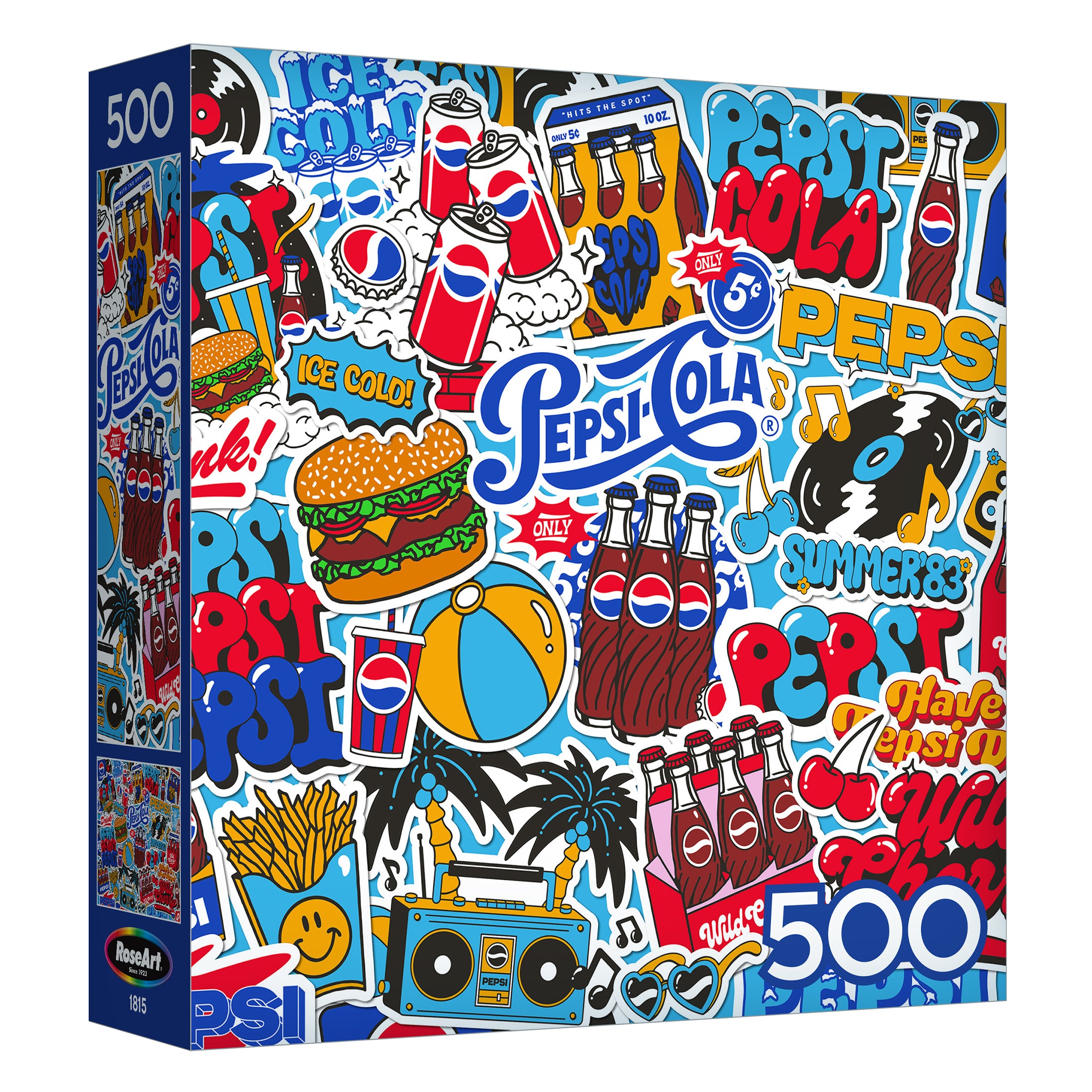 RoseArt Snack Assortment Pepsi Cola 500-Piece Jigsaw Puzzle – Cra