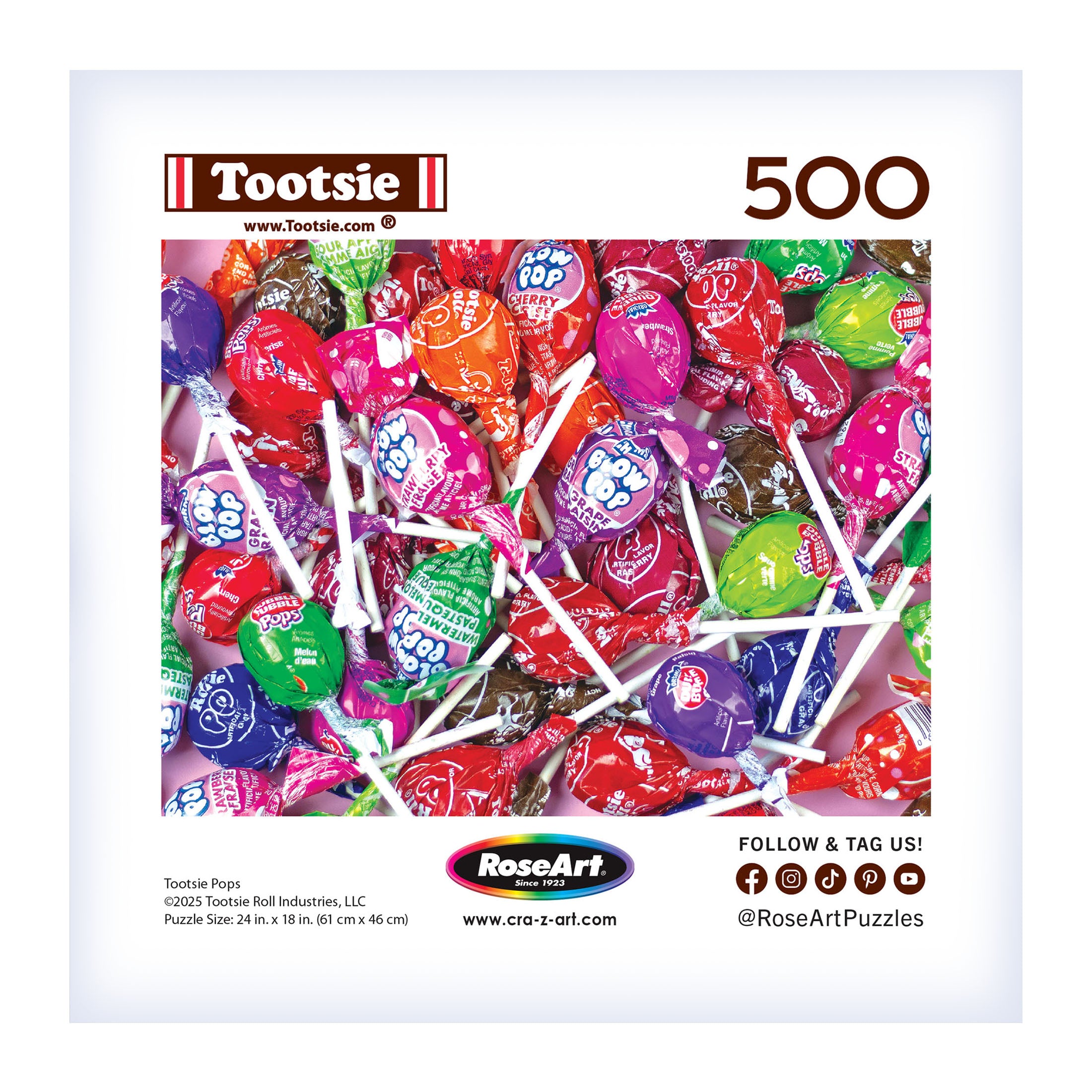 RoseArt Snack Assortment Tootsie 500-Piece Jigsaw Puzzle – Cra-Z-Art