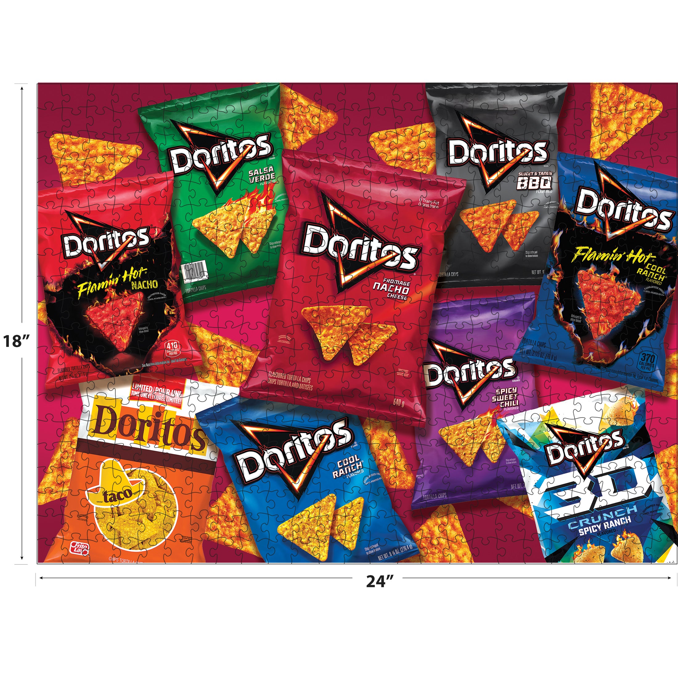 RoseArt Snack Assortment Doritos 500-Piece Jigsaw Puzzle – Cra-Z-Art