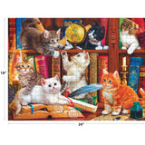 RoseArt - Fancy Cats - Library Mischief - 750 Piece Jigsaw Puzzle