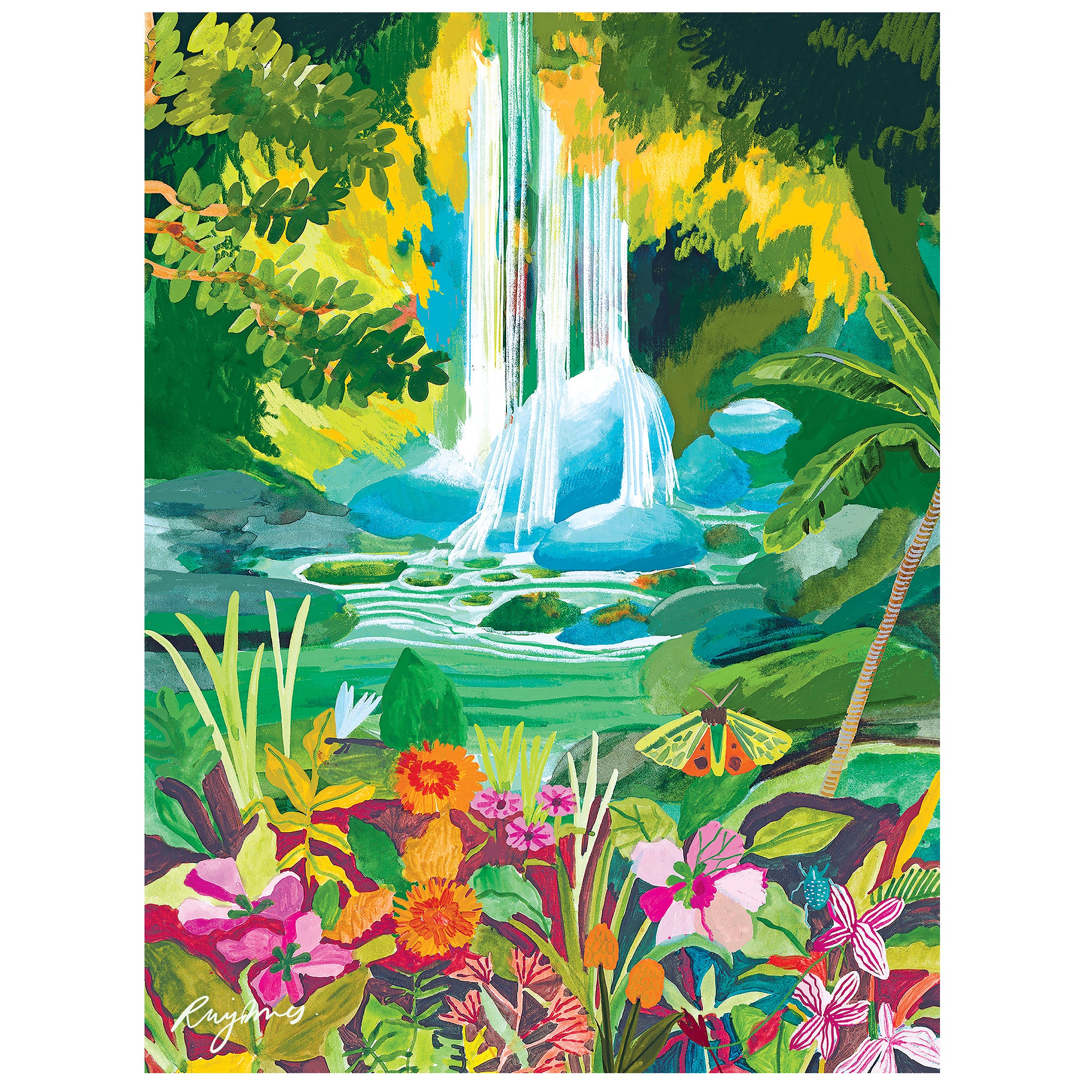RoseArt-Hebe Studio-Chasing Waterfalls 300-Piece Jigsaw Puzzle
