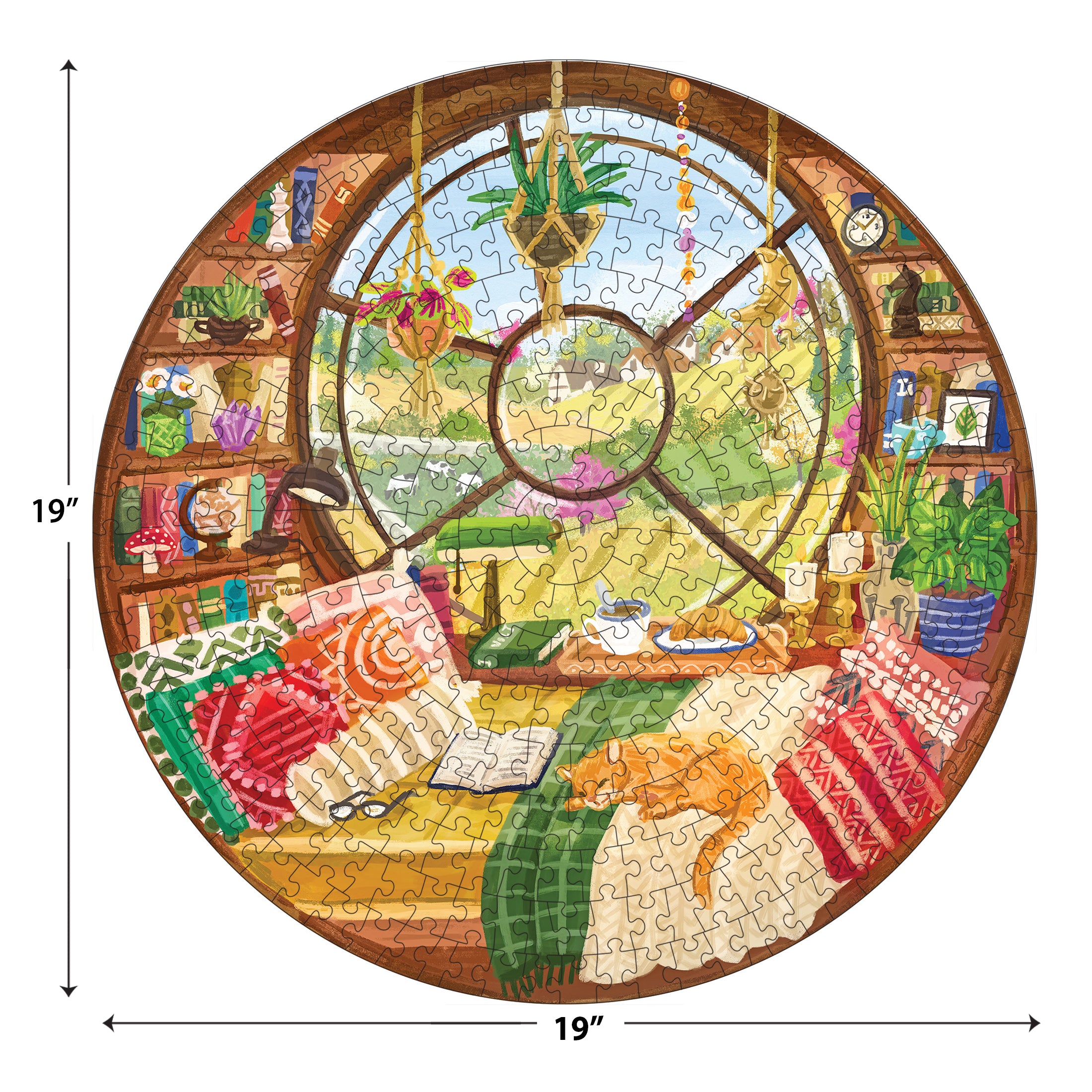 Roseart-Round Reading Nook-350 Piece Jigsaw Puzzle – Cra-Z-Art