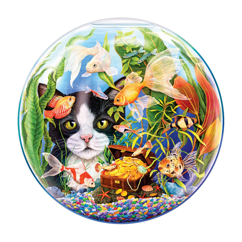 Roseart-Round Fishbowl-350 Piece Jigsaw Puzzle