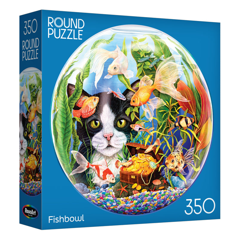 Roseart-Round Fishbowl-350 Piece Jigsaw Puzzle