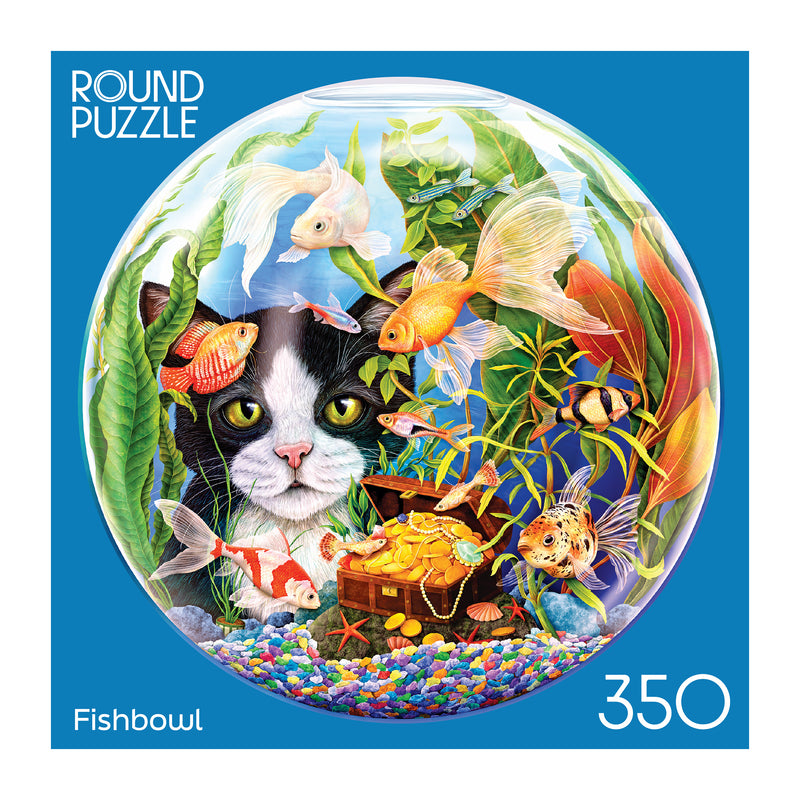 Roseart-Round Fishbowl-350 Piece Jigsaw Puzzle