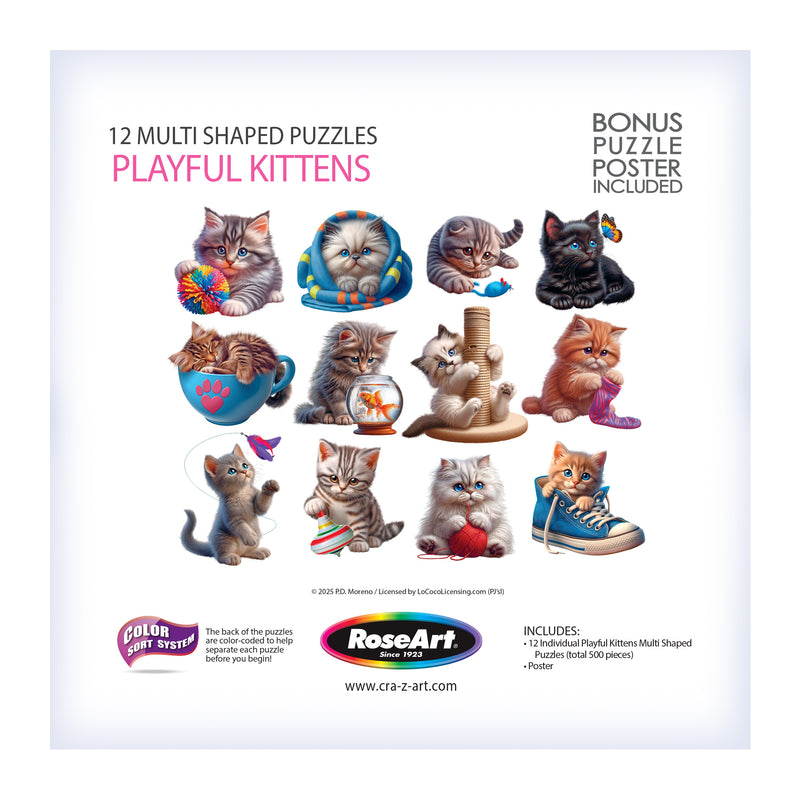 RoseArt - Miniatures - Chiots sportifs - Puzzles de 500 pièces
