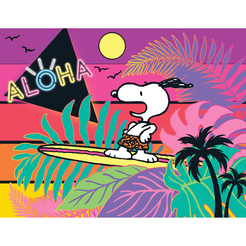 RoseArt - Peanuts - Aloha - Rompecabezas de 100 Piezas