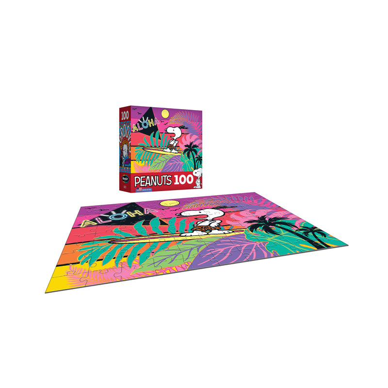 RoseArt - Peanuts - Aloha - Rompecabezas de 100 Piezas