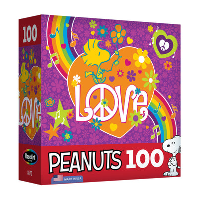 RoseArt - Peanuts - Woodstock l'amour - Puzzle de 100 pièces