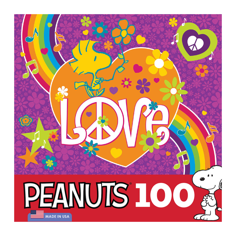 RoseArt - Peanuts - Amor de Woodstock - Rompecabezas de 100 Piezas