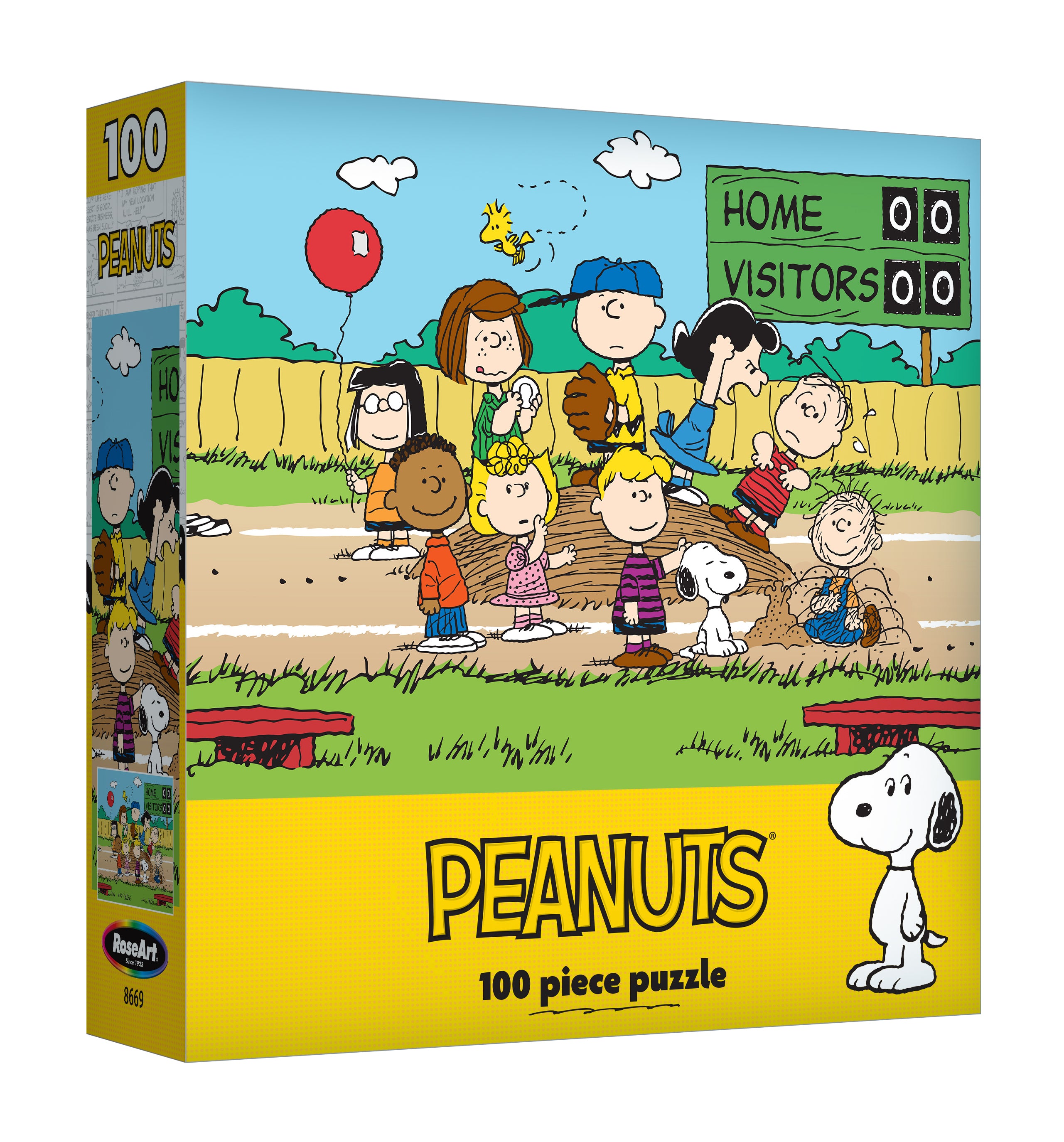 RoseArt - Peanuts - Baseball - 100 Piece Jigsaw Puzzle – Cra-Z-Art